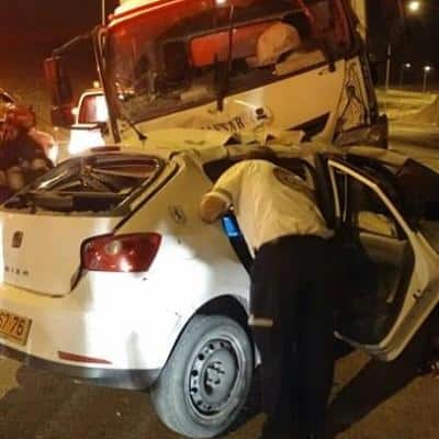 זירת התאונה (צילום: דוברות מד"א)