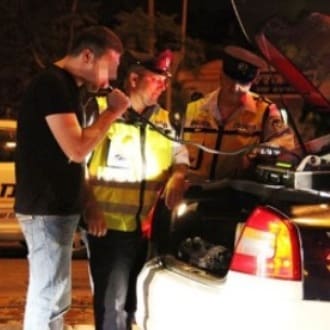 בדיקת ינשוף (צילום ארכיון להמחשה: דוברות המשטרה)