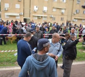 זירת רצח בעכו -11.12.18 (צילום: משטרה)