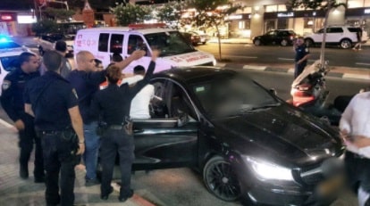 רכבה של חרמוני בזירת הירי