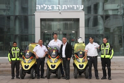 האופנועים החדשים של מד"א הרצליה