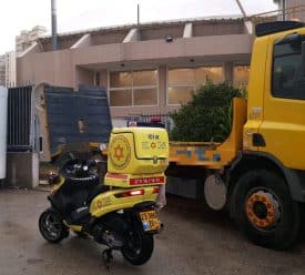 משאית גרר חולון 16 ינואר 2019