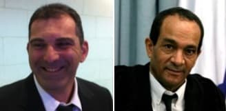 עו"ד אריה שרעבי (מימין) ועו"ד נס בן נתן
