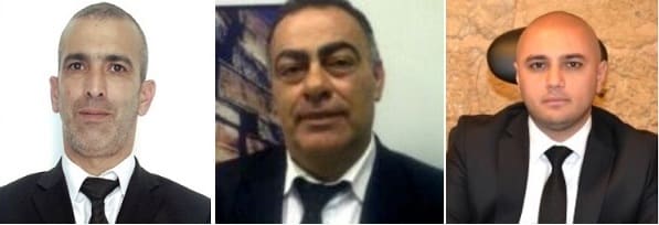 עורכי הדין ווליד כבוב, אורי בר עוז ואורן בר עוז