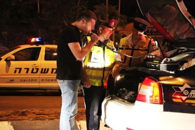 בדיקת ינשוף (צילום ארכיון להמחשה: דוברות המשטרה)