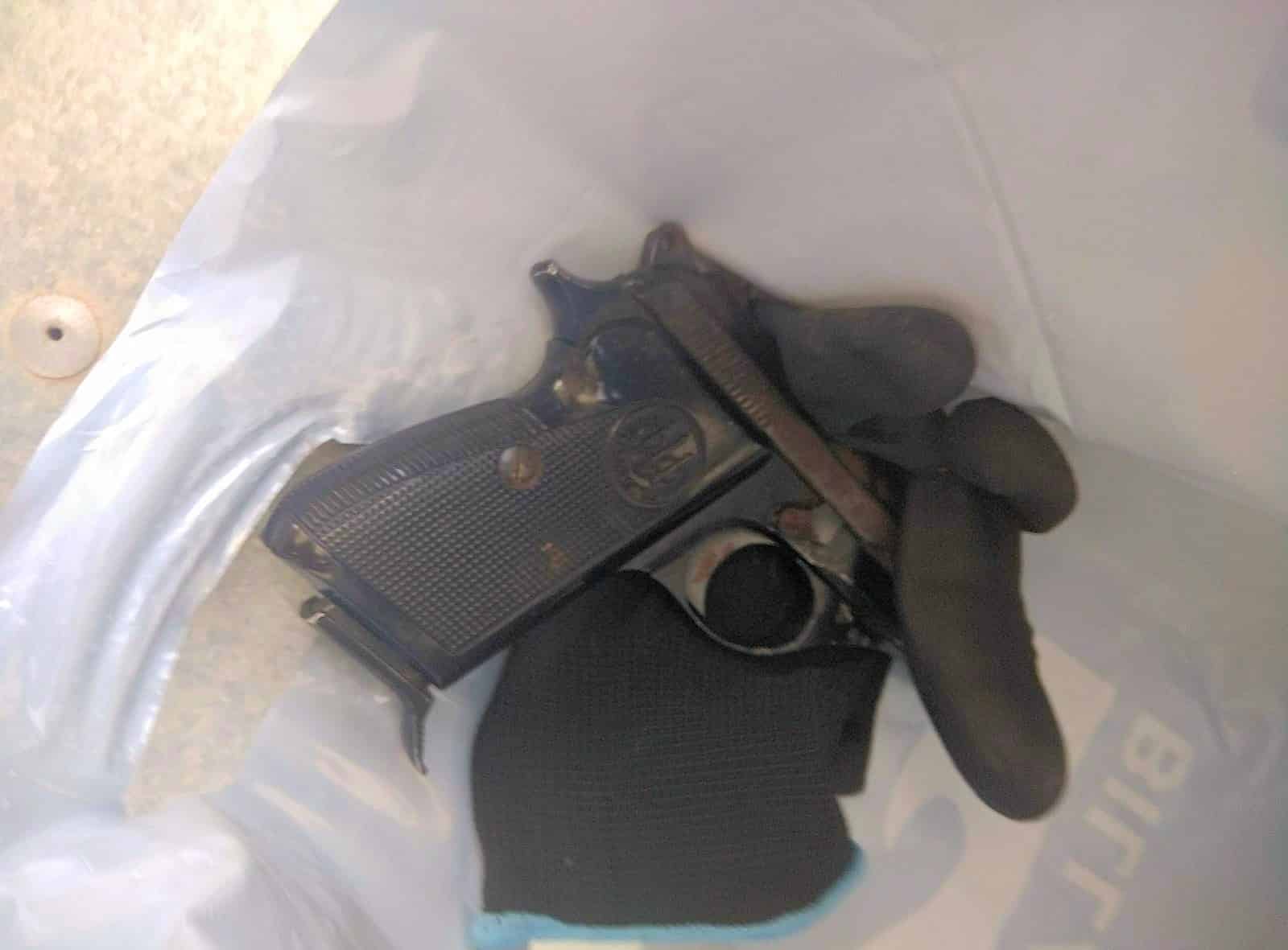 האקדח שנתפס