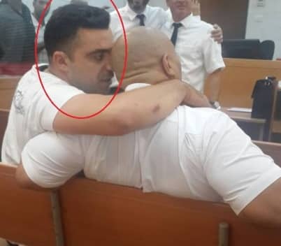 עו"ד זיאד כנעאן (מוקף בעיגול האדום)