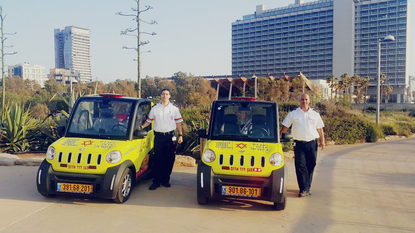 רכבי הבימבולנס בתל אביב