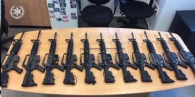 רובים שנתפסו בפרשת הגניבה מבסיס שדה תימן