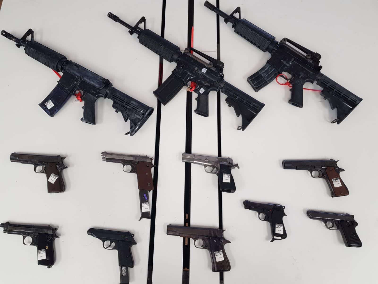 כל רובאי 07 ומעלה. מגוון נשקים (צילום אילוסטרציה: דוברות המשטרה)