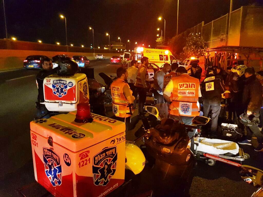 זירת התאונה (צילום איחוד הצלה)