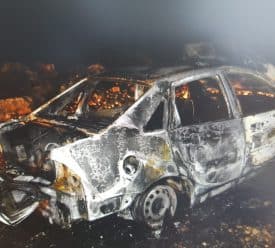 רכבם של חשודים ברצח סלים ג'בארין (צילום: משטרה)