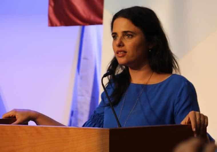 הפתעה נעימה. השרה איילת שקד