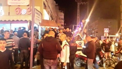 הנהג פתח על היורה. זירת הרצח זמן קצר לאחר הירי