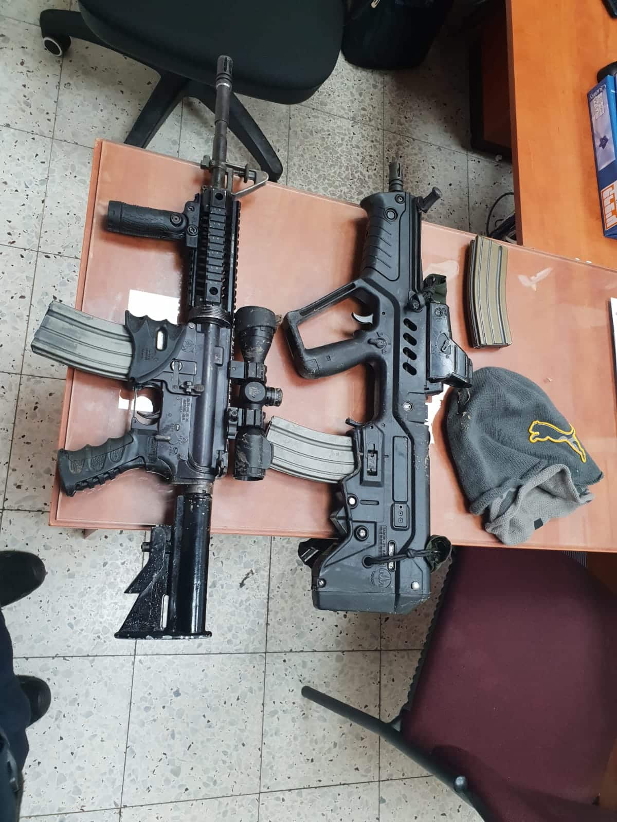 הנשקים שנתפסו