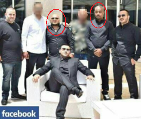 חתונה במשפחת כחלון. מוקפים בעיגול אדום: יוסף טללה וזאור ממדוב