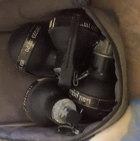 רימוני הלם (צילום ארכיון להמחשה: דוברות המשטרה)