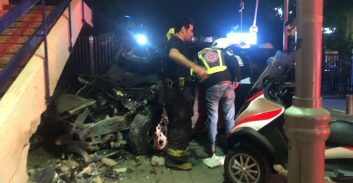 דרך הטייסים ת"א: הרוג בהתנגשות רכב פרטי בגשר להולכי רגל