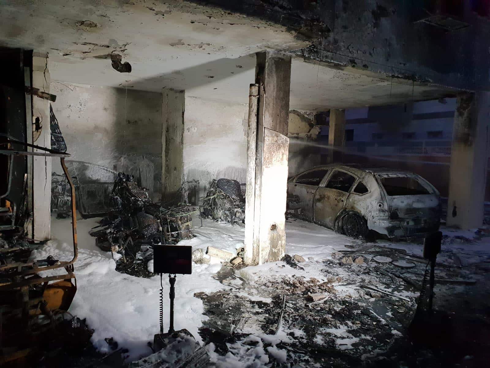 מוקד ההצתה (צילום: כב"ה זבולון)