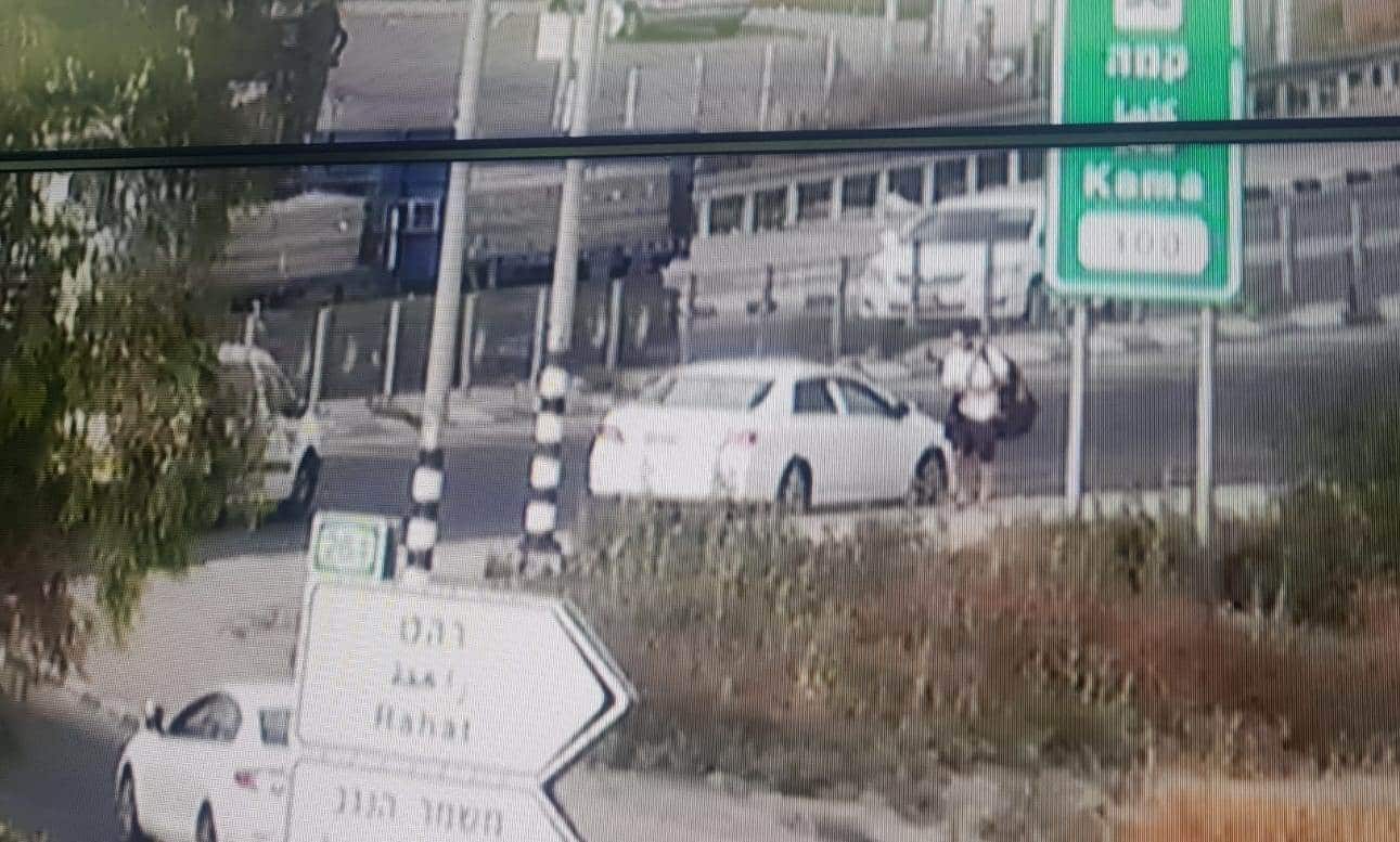 חטיפת הנשק כפי שנקלטה על ידי אחת מהמצלמות