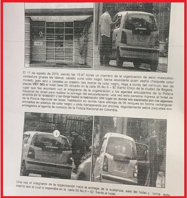 מתוך תיק החקירה הקולומביאני: המעקבים אחר הנאשמים