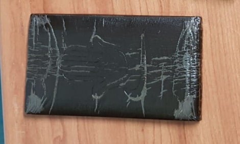 פלטת חשיש שנתפסה במתחם