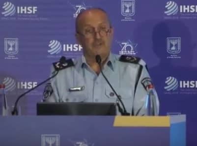 ניצב חכרוש נואם בכנס