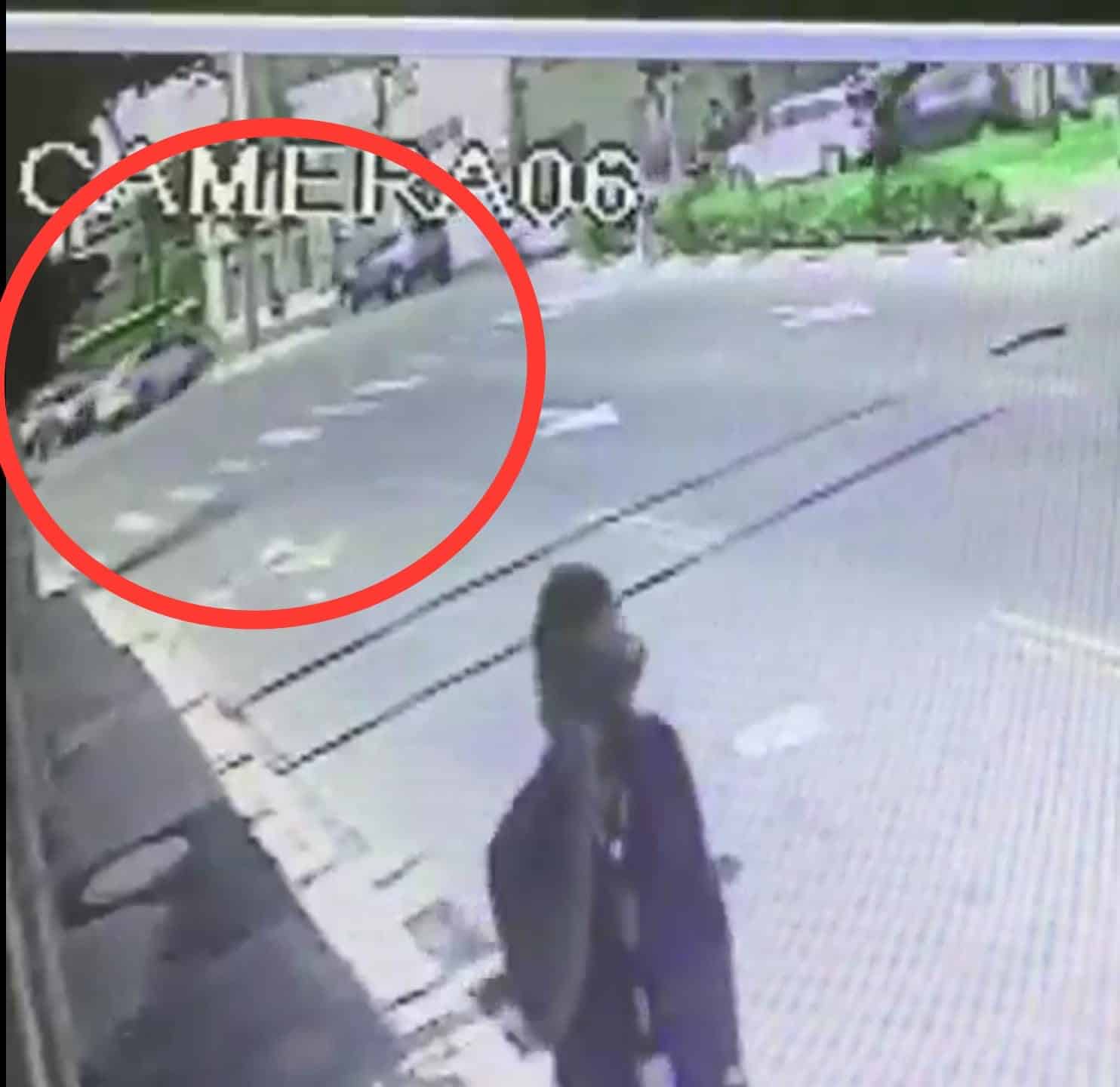 עלה על אי תנועה ופגע במתלונן. לסרטון לחצו על התמונה