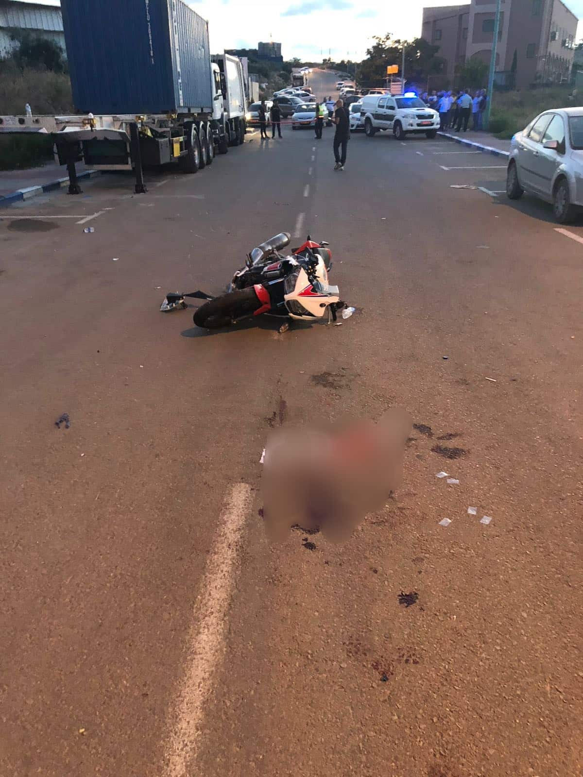 תאונת אופנוע (צילום ארכיון להמחשה: דוברות המשטרה)