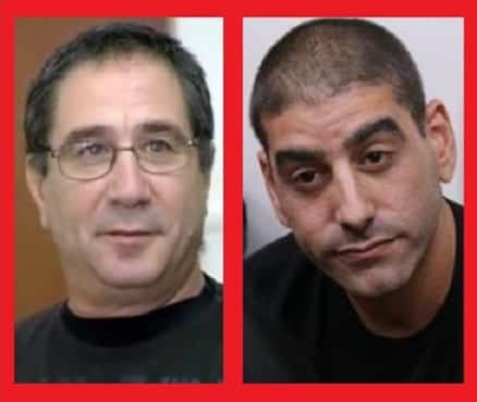 מוטי חסין (מימין) ומאיר אברג'ל