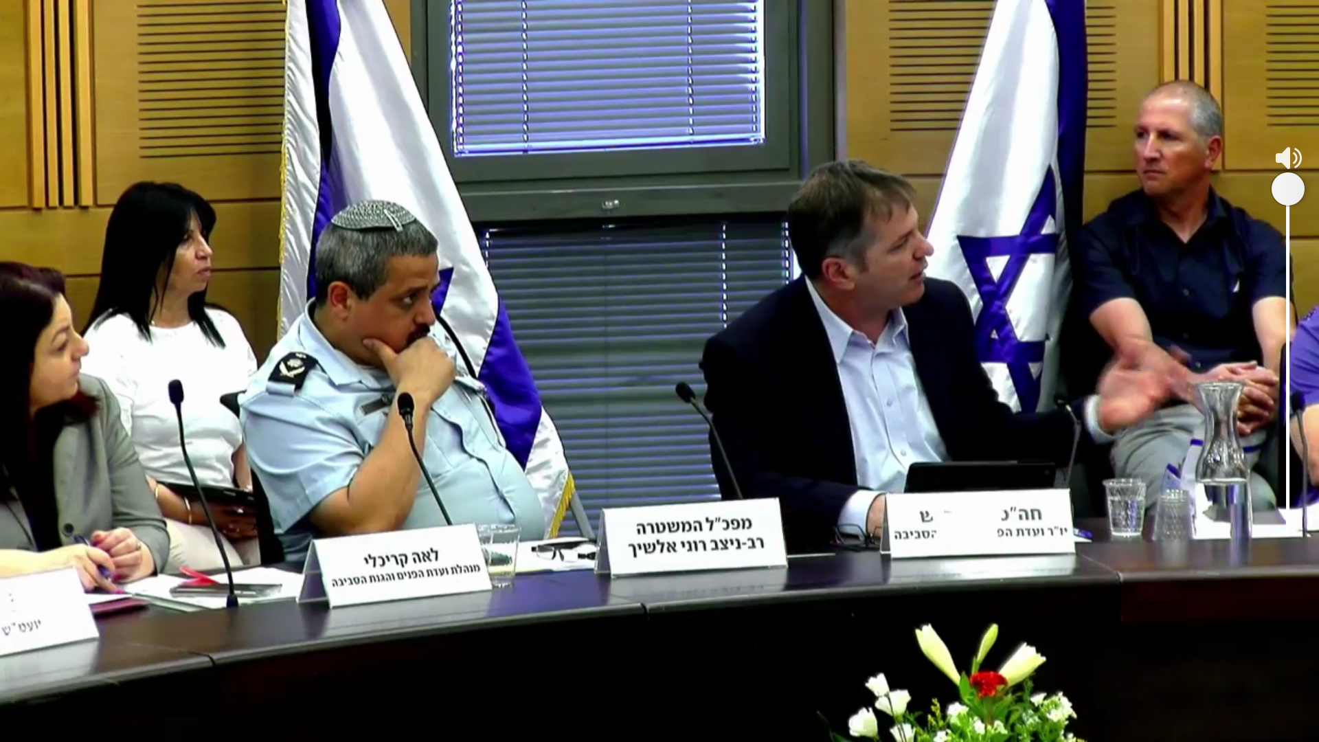 עשרה מיליון מפגשי שוטר-אזרח בשנה. המפכ"ל רוני אלשיך וח"כ יואב קיש