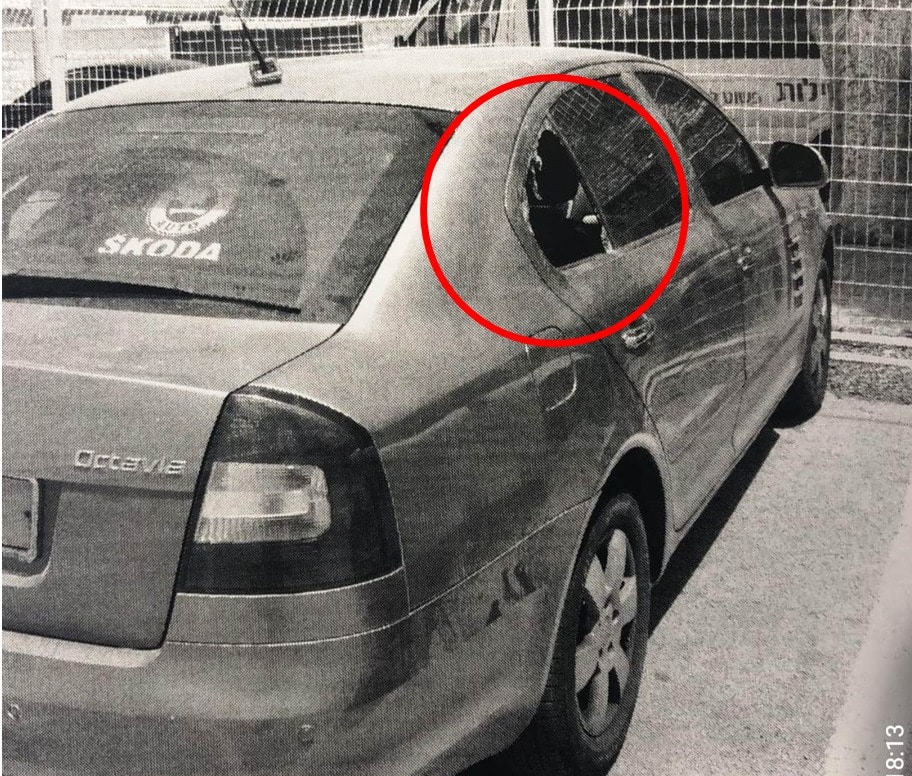 רכב שנפרץ (צילום: משטרה)