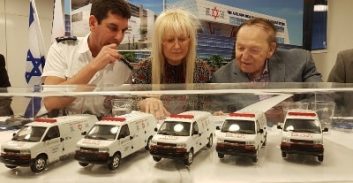 נחנכו ארבעה אמבולנסים ממוגני ירי חדשים של מד"א