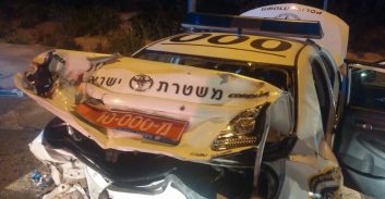 ניידת 10000 נפצעה קשה