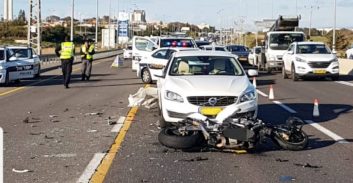 רוכב אופנוע נהרג בתאונה דרומית למחלף אולגה