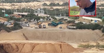 הבור של רשות מקרקעי ישראל והמפקח הזמני שמתעלם מגניבות חול של עבריינים