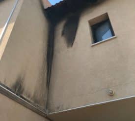 בקבוק תבערה שריפה בית