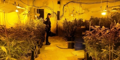 המעבדה שנחשפה (צילומים: דוברות המשטרה)