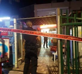 זירת הירי (צילום: משטרה)