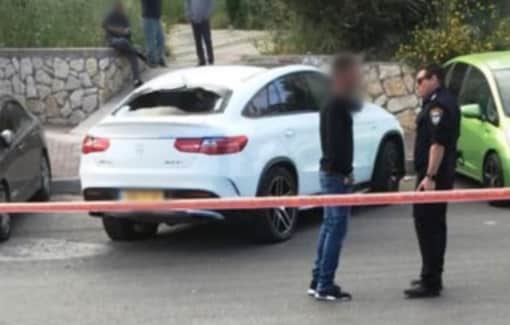 הרכב שלעברו בוצע הירי