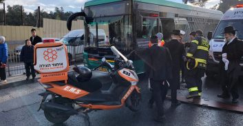 בן 80 נדרס על ידי אוטובוס בירושלים ונפצע בינוני