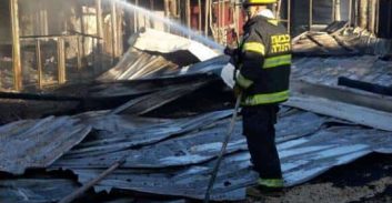 הוצת שוב "מתחם בוקל" סמוך לרכבת בנתניה