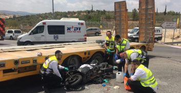 עורך דין נהרג בתאונה בכביש 443