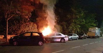 חשד להצתת ניידת משטרה בקריות