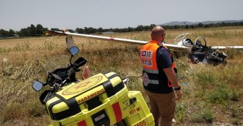 טייס אולטרה לייט נהרג בהתרסקות במגידו