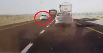 הנהג שביצע עקיפה מסוכנת תועד בווידאו על ידי ניידת סמויה