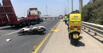 רוכב אופנוע נהרג בתאונה סמוך למחלף רמלה