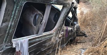 חמישה פצועים בהתהפכות מיניבוס ליד קיבוץ געתון