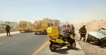 שישה פצועים בתאונת דרכים קשה סמוך לשדה תימן