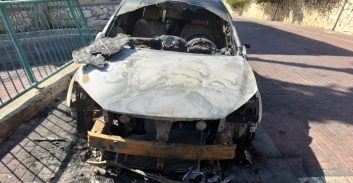 חשד להצתת רכב בנשר